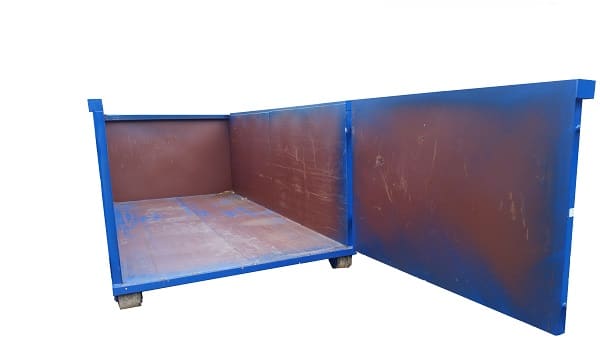 Medium Roll off dumpster rental with 8ft swinging door