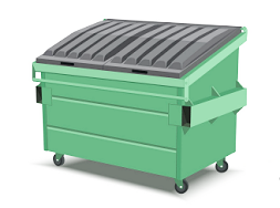 Front load dumpster for commercial trash services